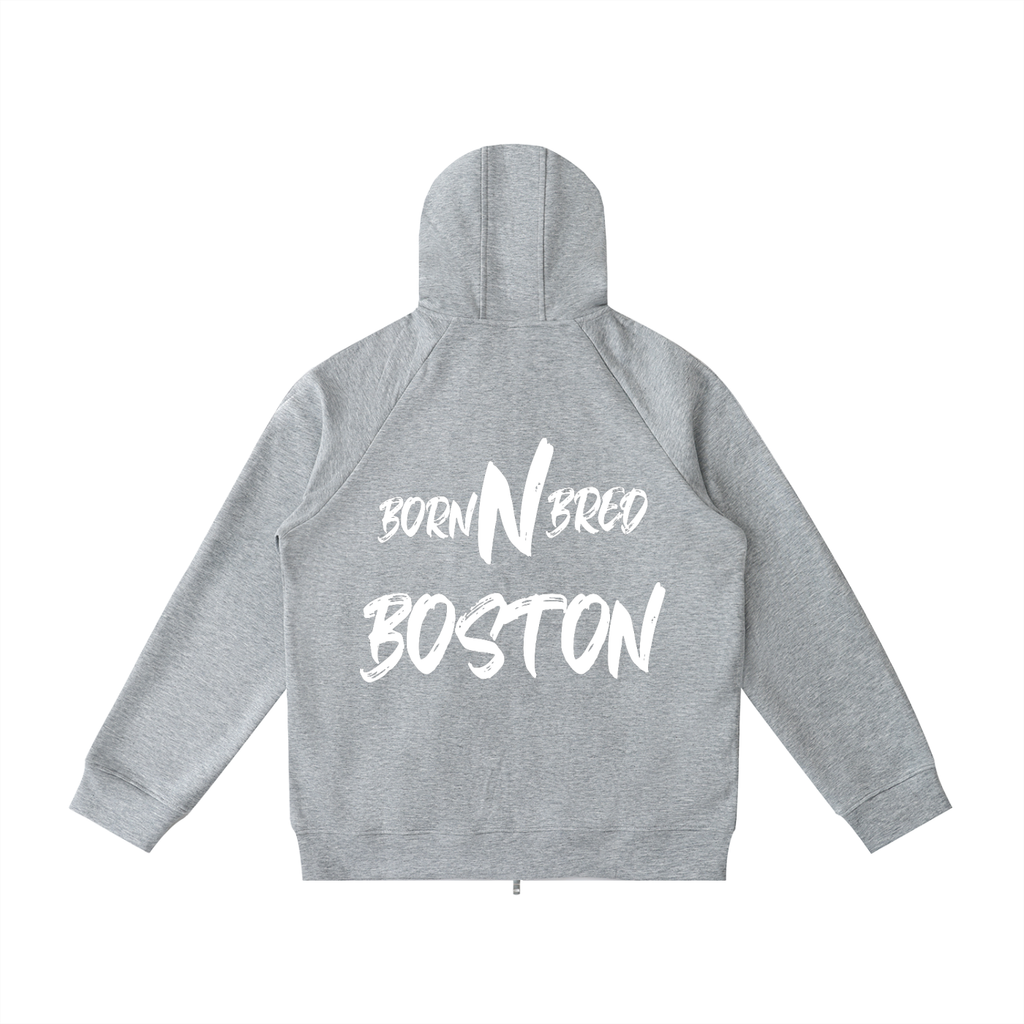 Heavyweight Raglan Sleeve Zip Hoodie