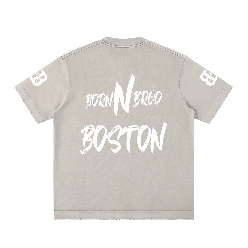 Heavyweight Vintage Washed Frayed T-Shirt