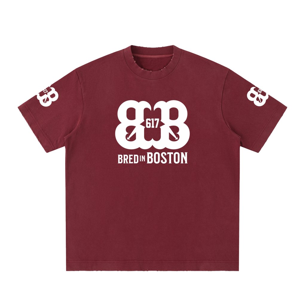 Heavyweight Vintage Washed Frayed T-Shirt