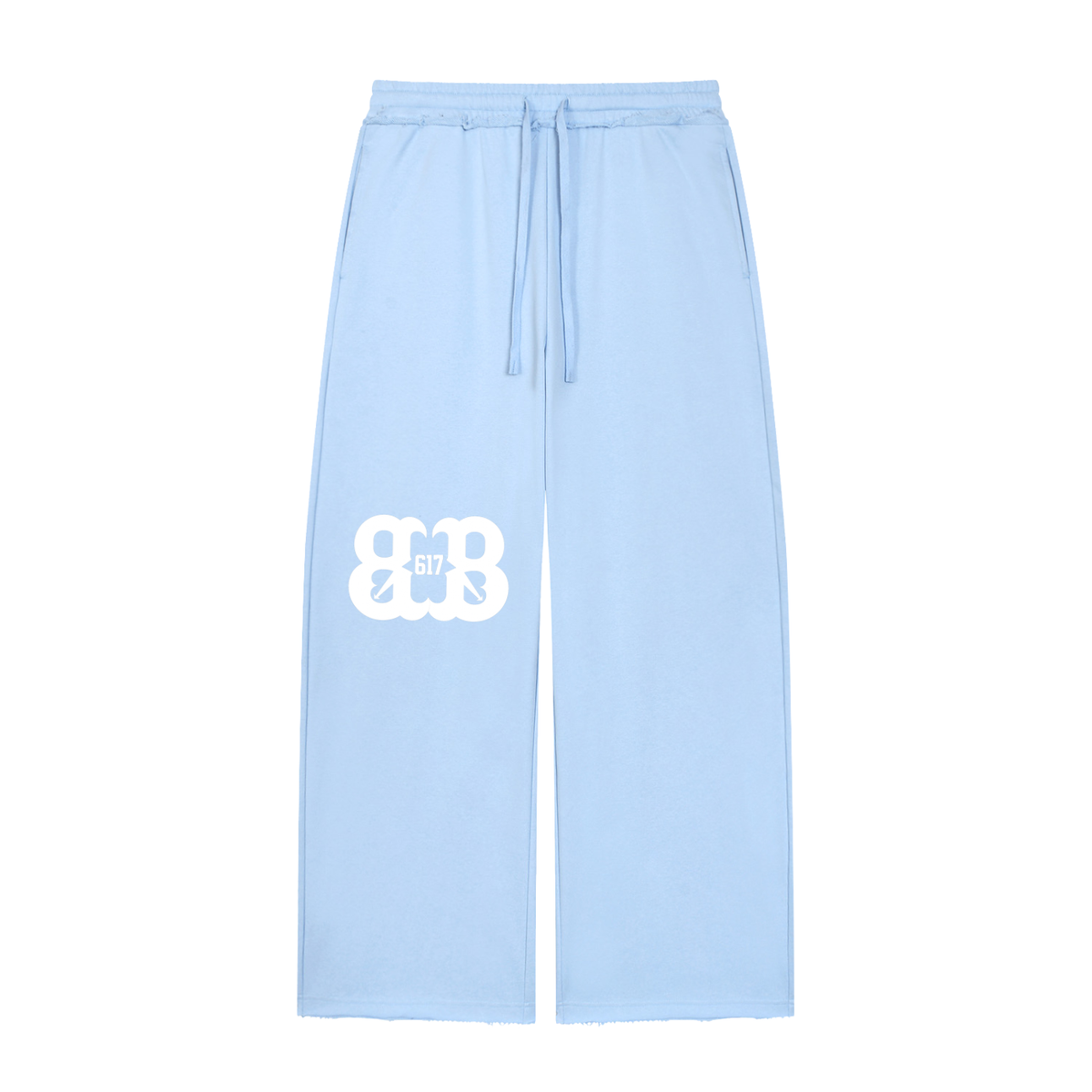 Women’s Wide Leg Raw Edge Sweatpants