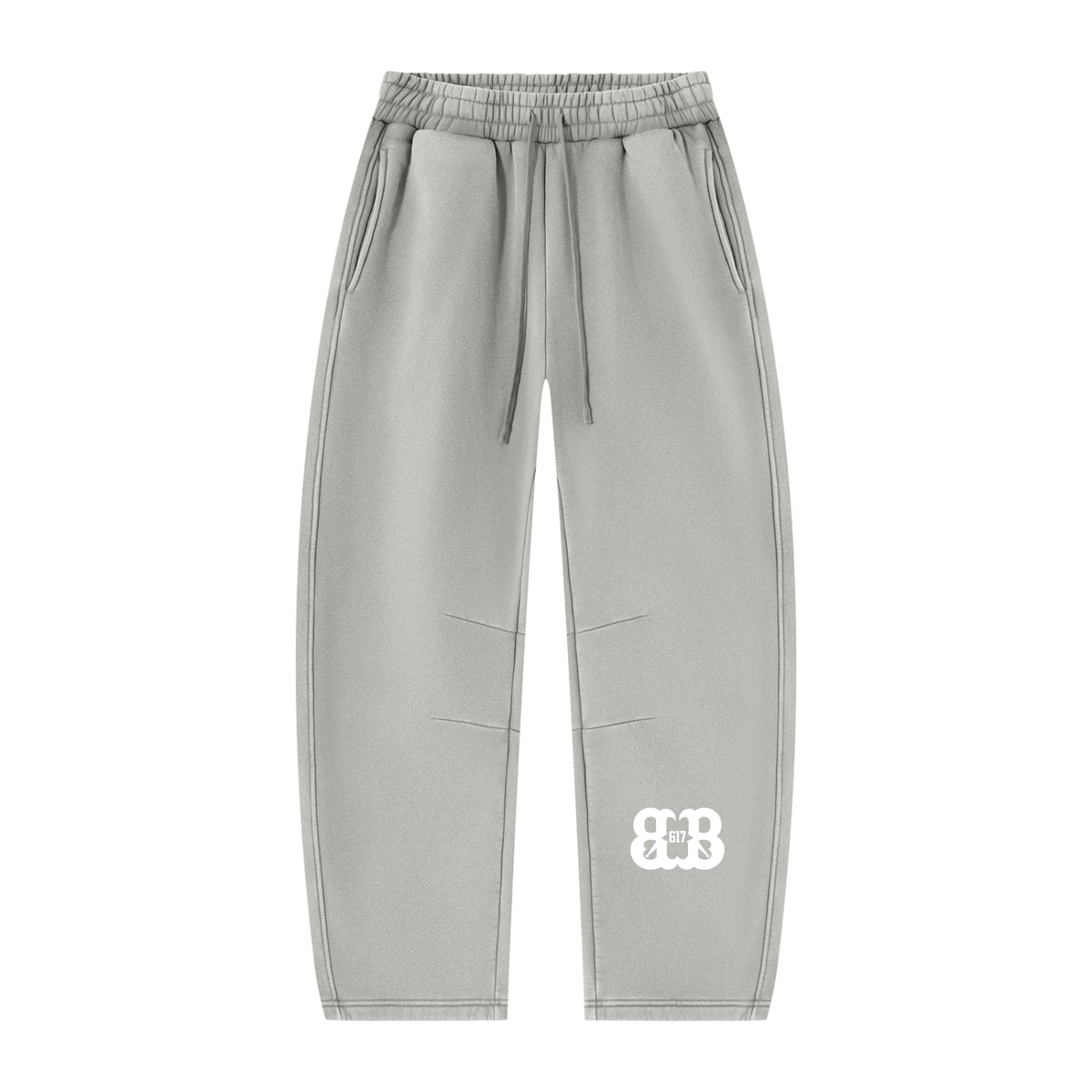 Unisex Vintage Wash Barrel Leg Fleece Sweatpants