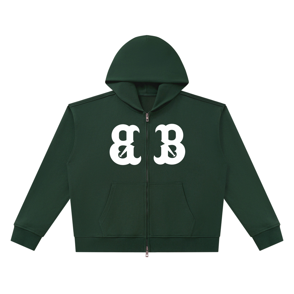 Unisex Heavyweight Full Zip Boxy Hoodie