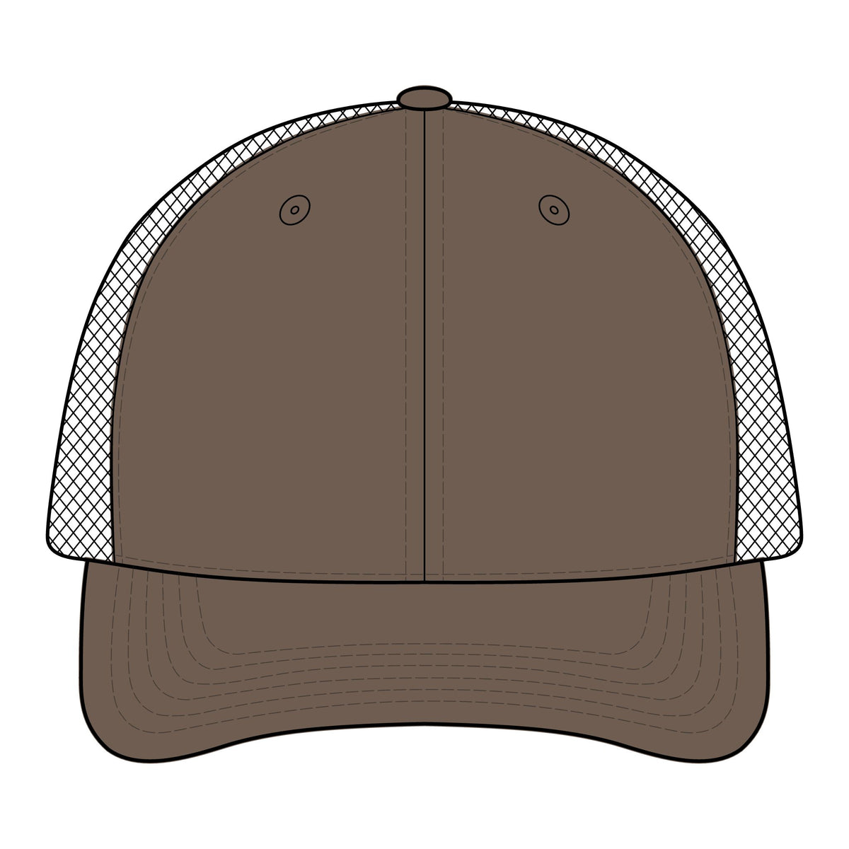 Camo Mesh Back Cap — "Bred in Boston" 617 Logo