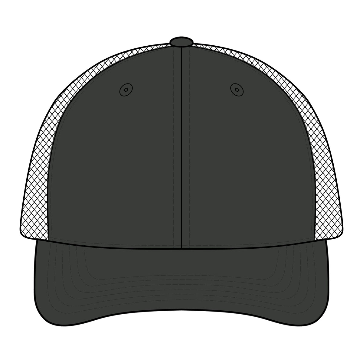 Camo Mesh Back Cap — "Bred in Boston" 617 Logo