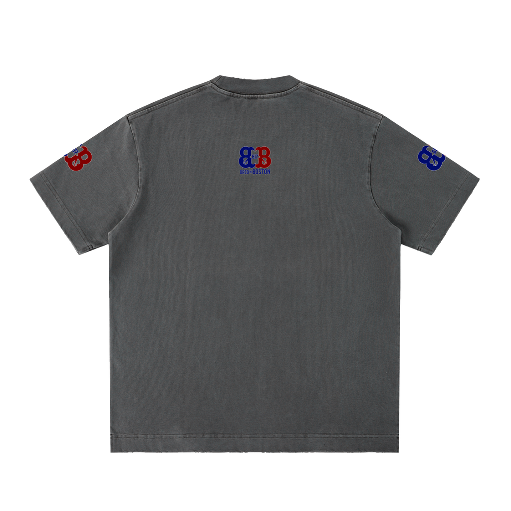 Heavyweight Vintage Washed Frayed T-Shirt