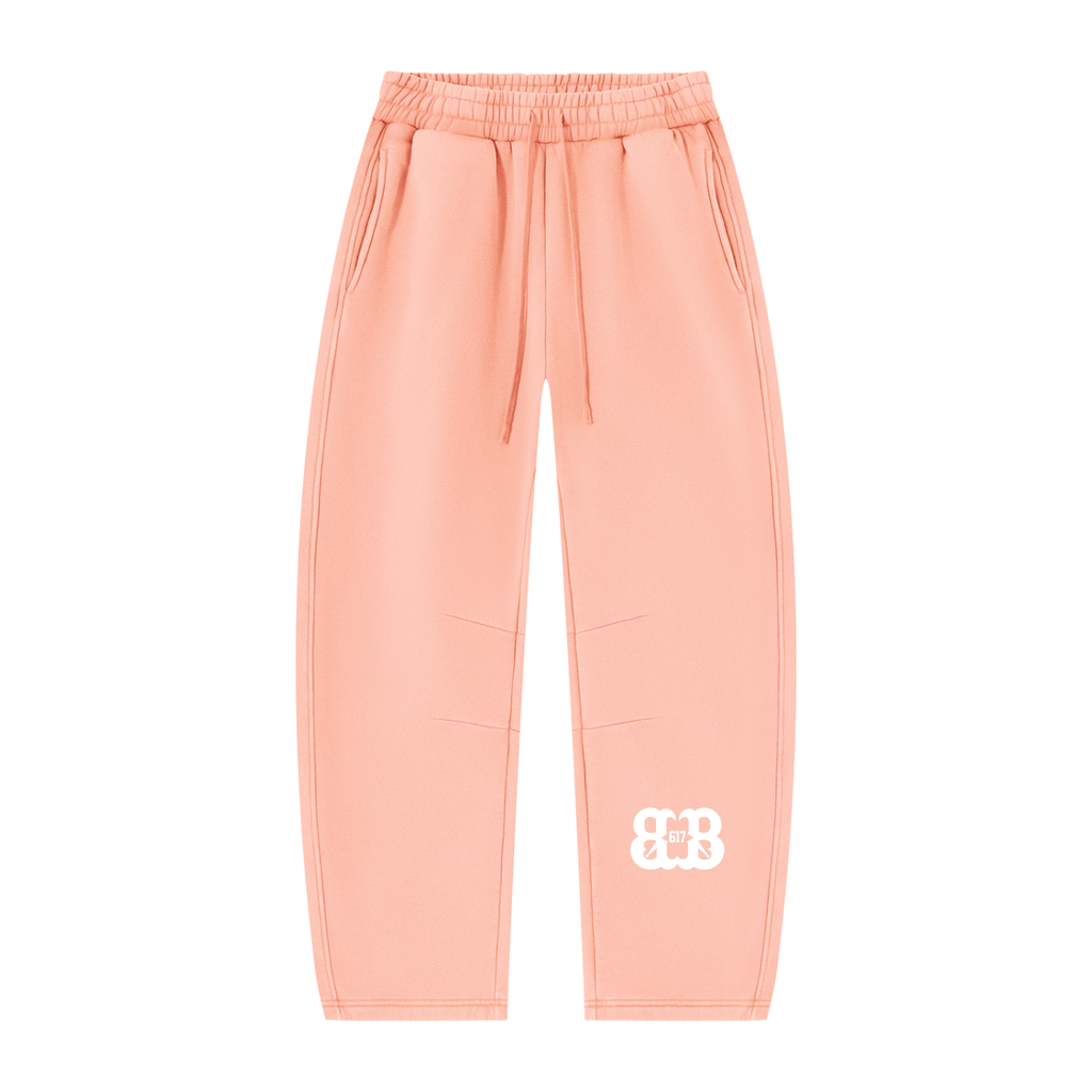 Unisex Vintage Wash Barrel Leg Fleece Sweatpants