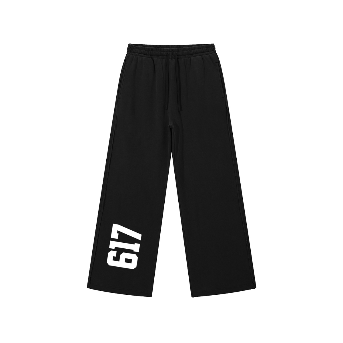 Snow Washed Raw Edge Sweatpants