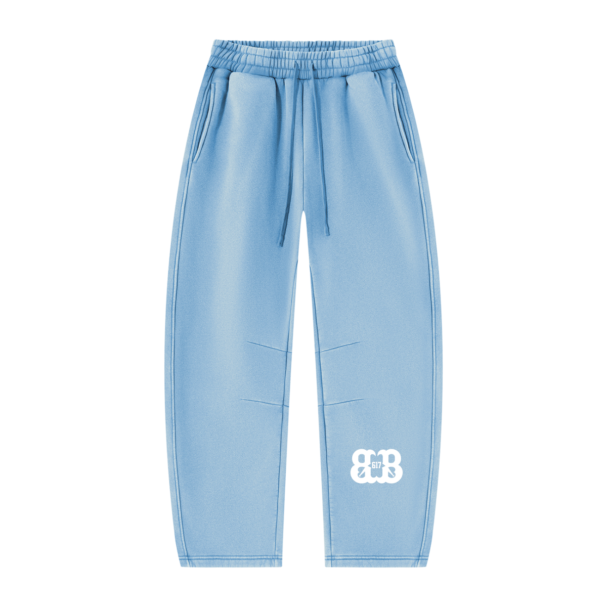 Unisex Vintage Wash Barrel Leg Fleece Sweatpants