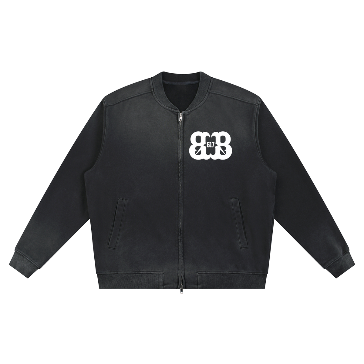 Sun Fade Heavyweight Baseball Jacket