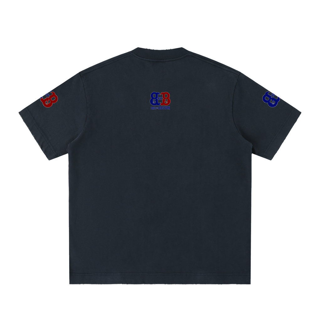 Heavyweight Vintage Washed Frayed T-Shirt