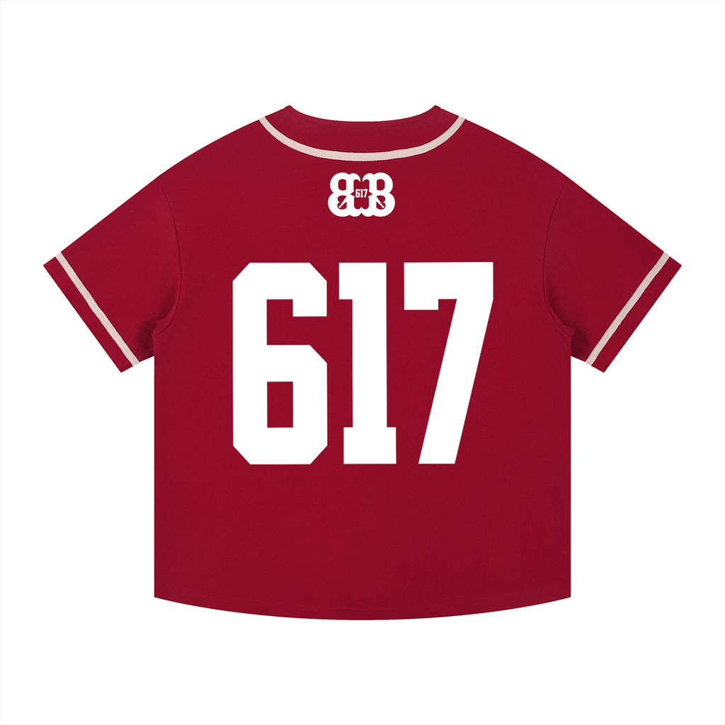 Contrast Piped Button-Up Jersey
