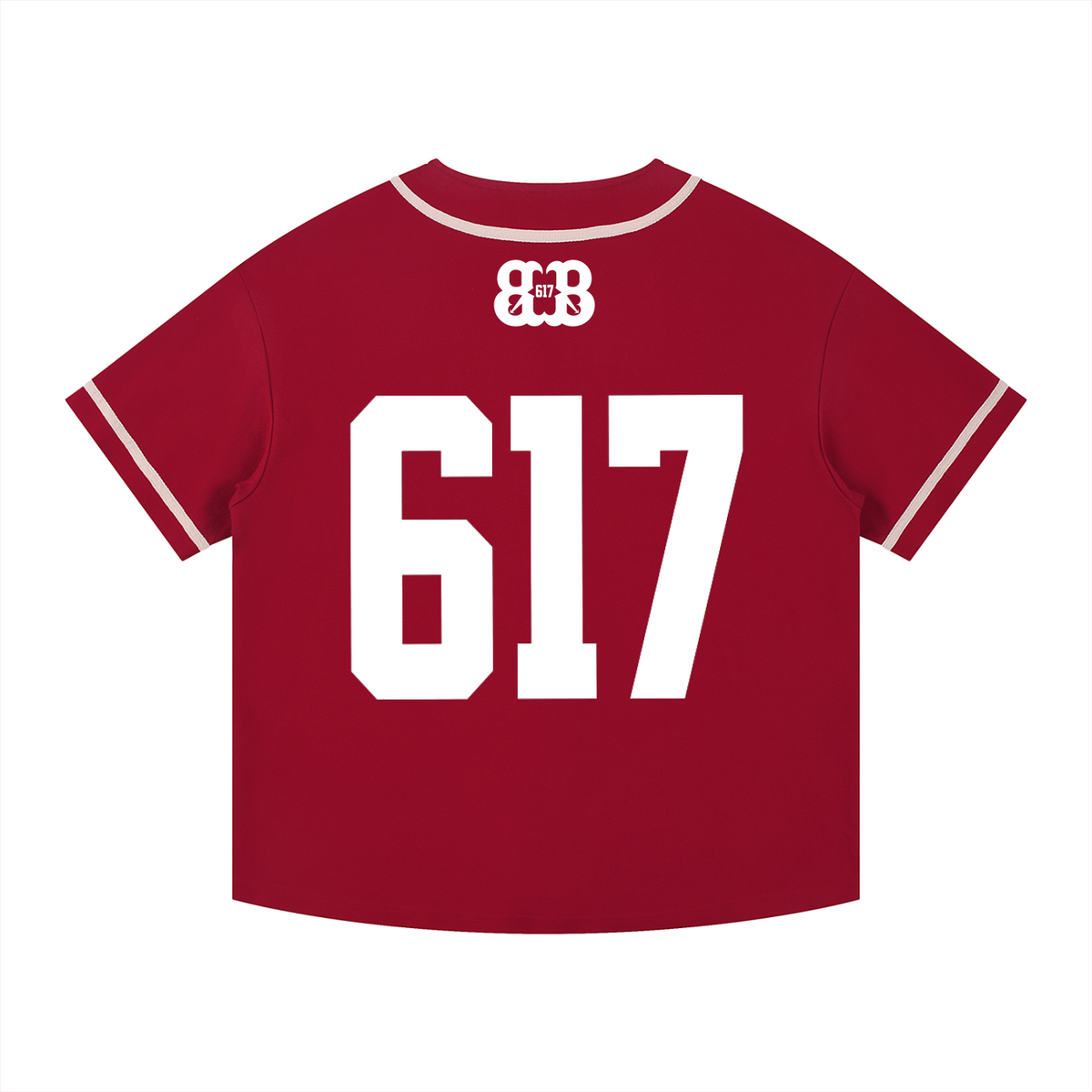 Contrast Piped Button-Up Jersey