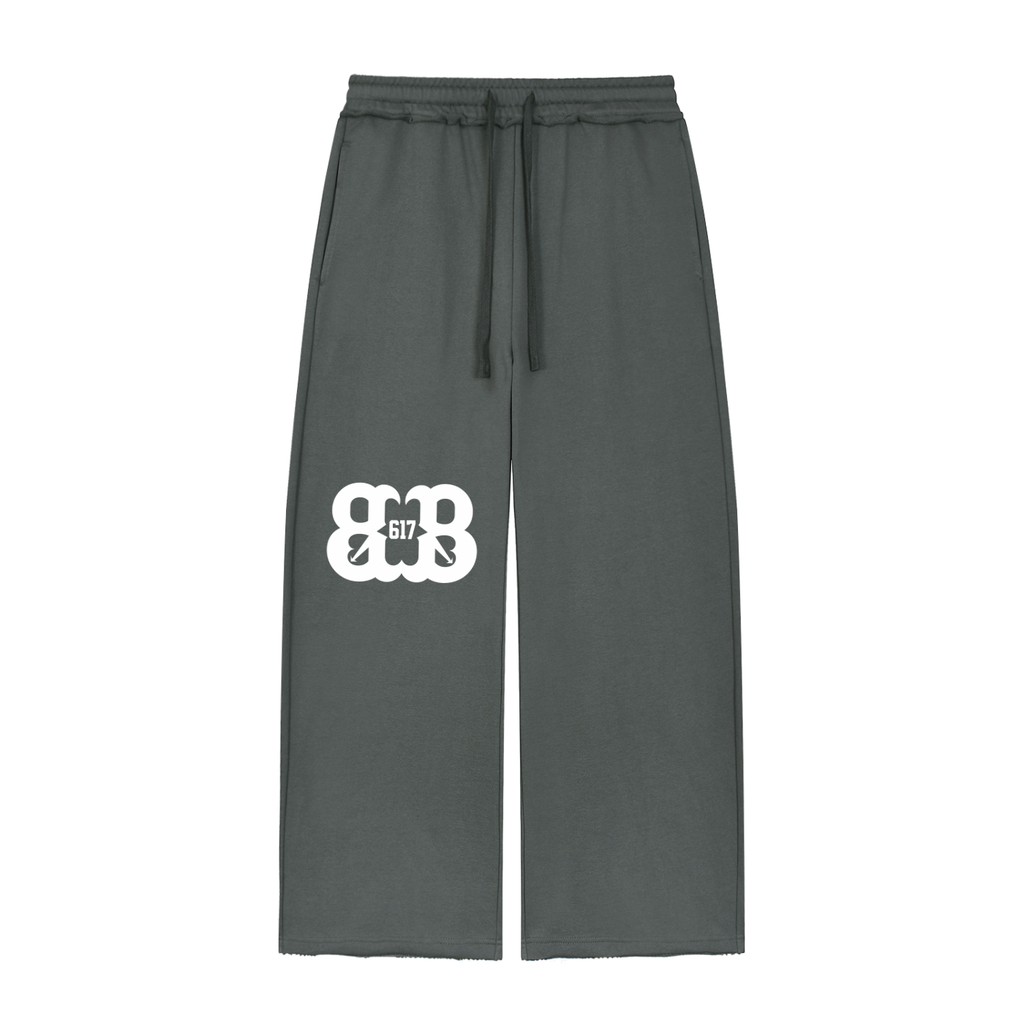 Women’s Wide Leg Raw Edge Sweatpants