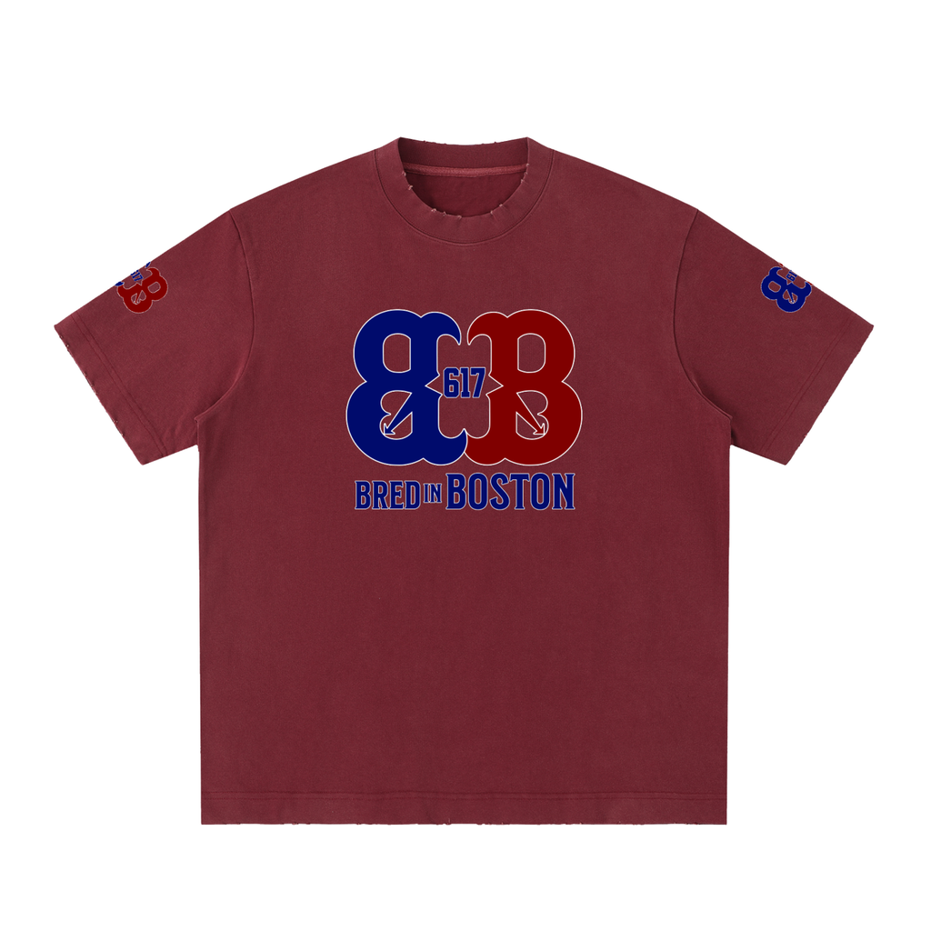 Heavyweight Vintage Washed Frayed T-Shirt