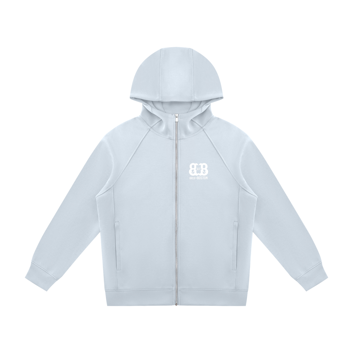Unisex Raglan Full Zip Hoodie