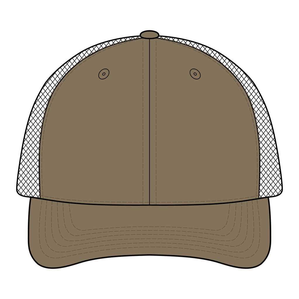 Camo Mesh Back Cap — "Bred in Boston" 617 Logo