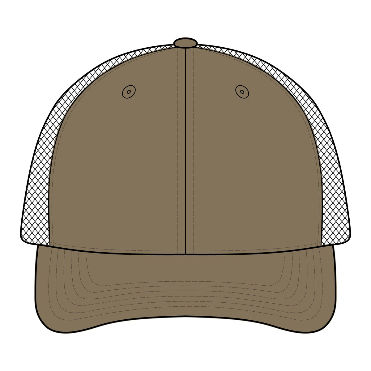 Camo Mesh Back Cap — "Bred in Boston" 617 Logo