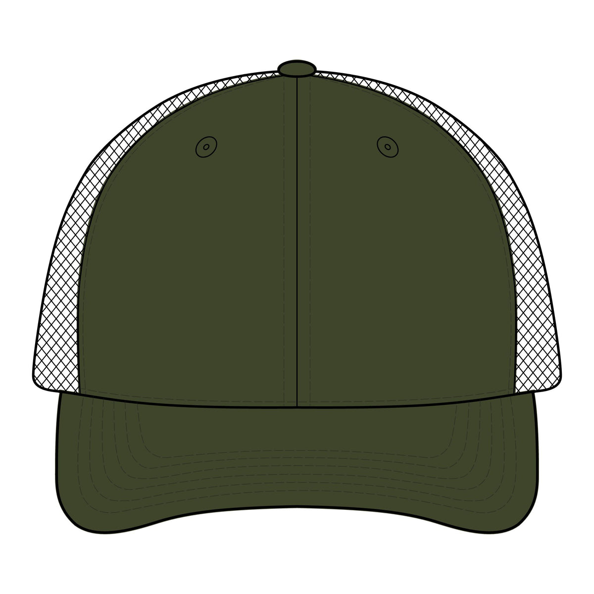 Camo Mesh Back Cap — "Bred in Boston" 617 Logo