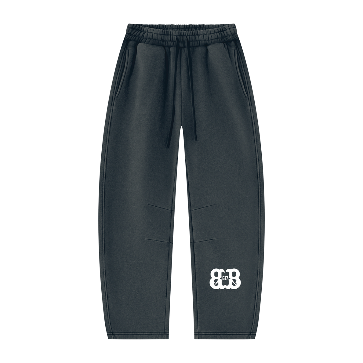 Unisex Vintage Wash Barrel Leg Fleece Sweatpants