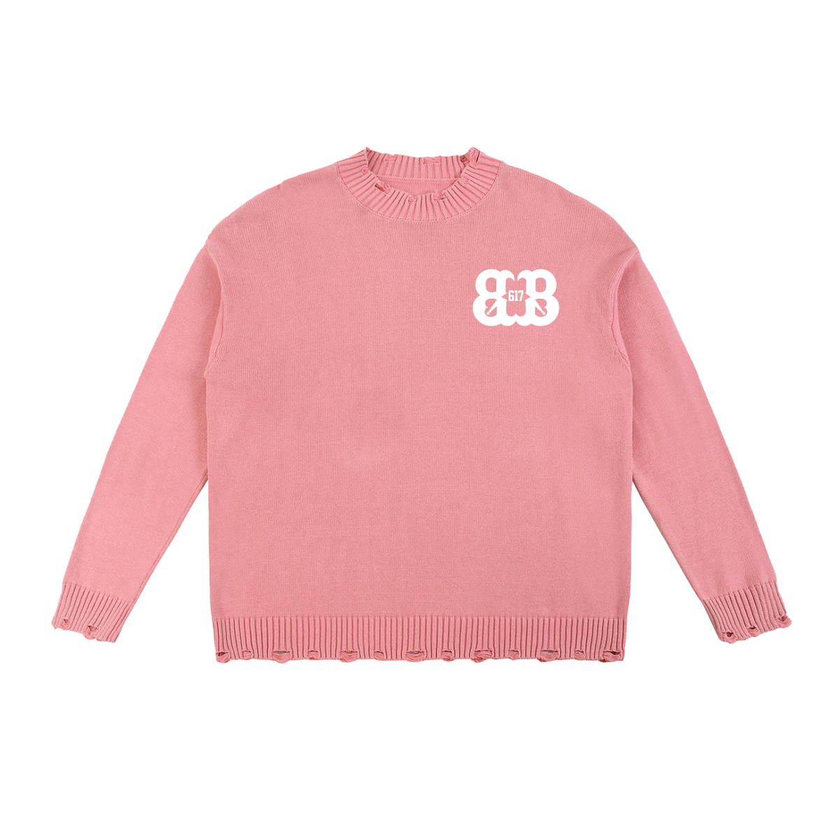 Vintage Washed Hand-Frayed Sweater