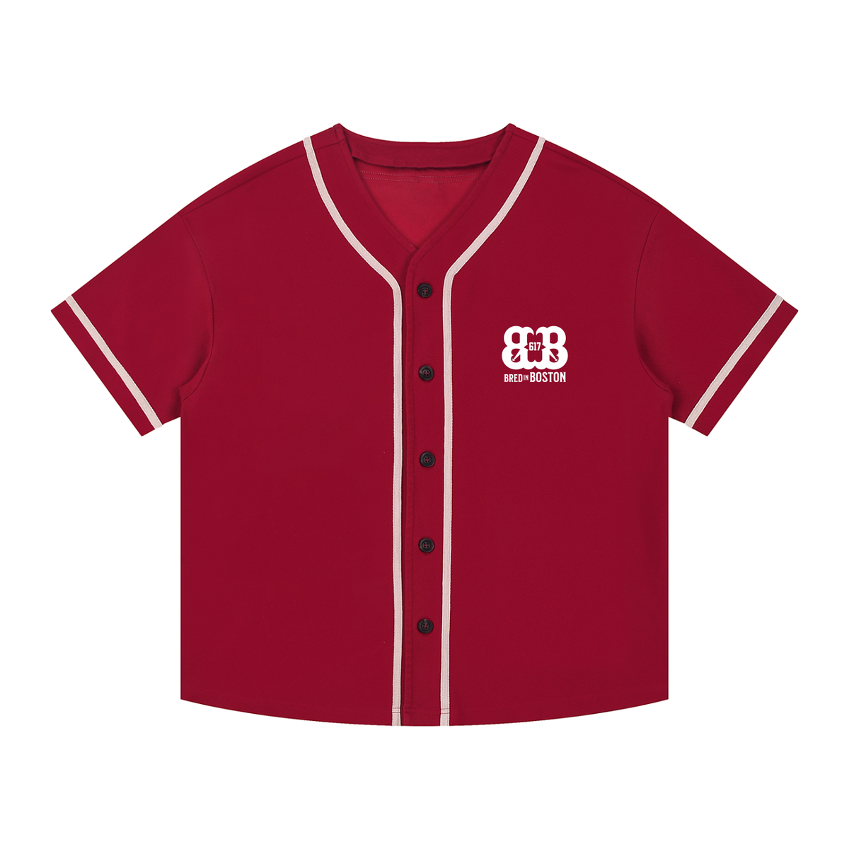 Contrast Piped Button-Up Jersey