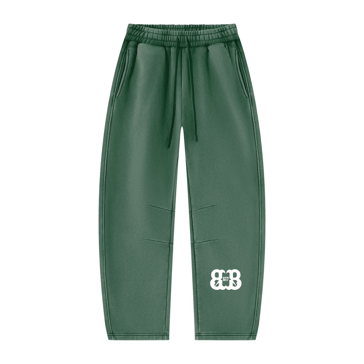 Unisex Vintage Wash Barrel Leg Fleece Sweatpants