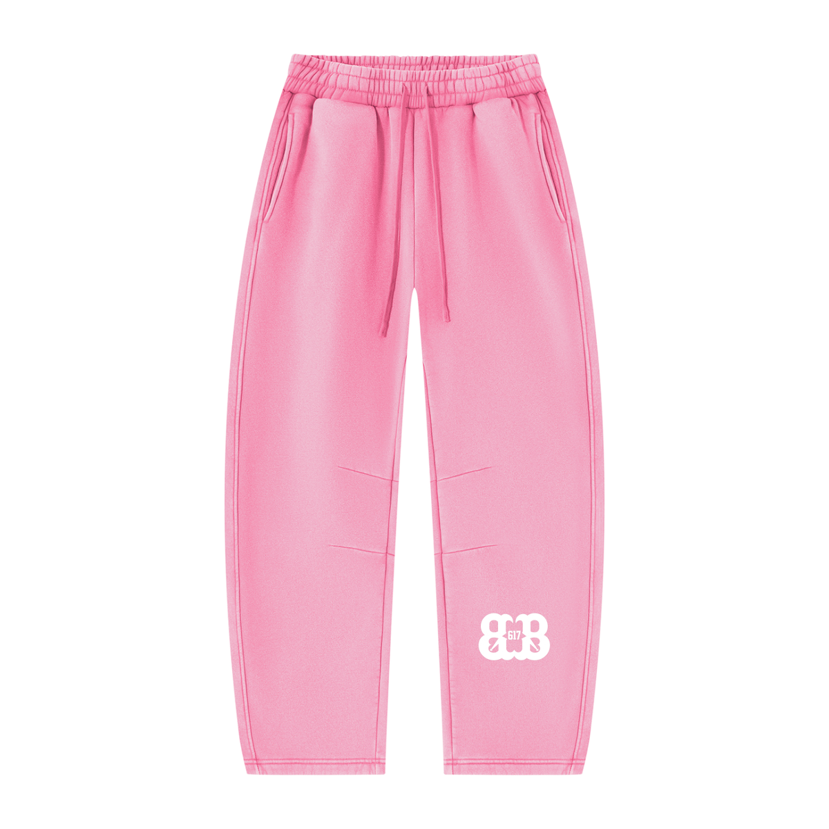 Unisex Vintage Wash Barrel Leg Fleece Sweatpants