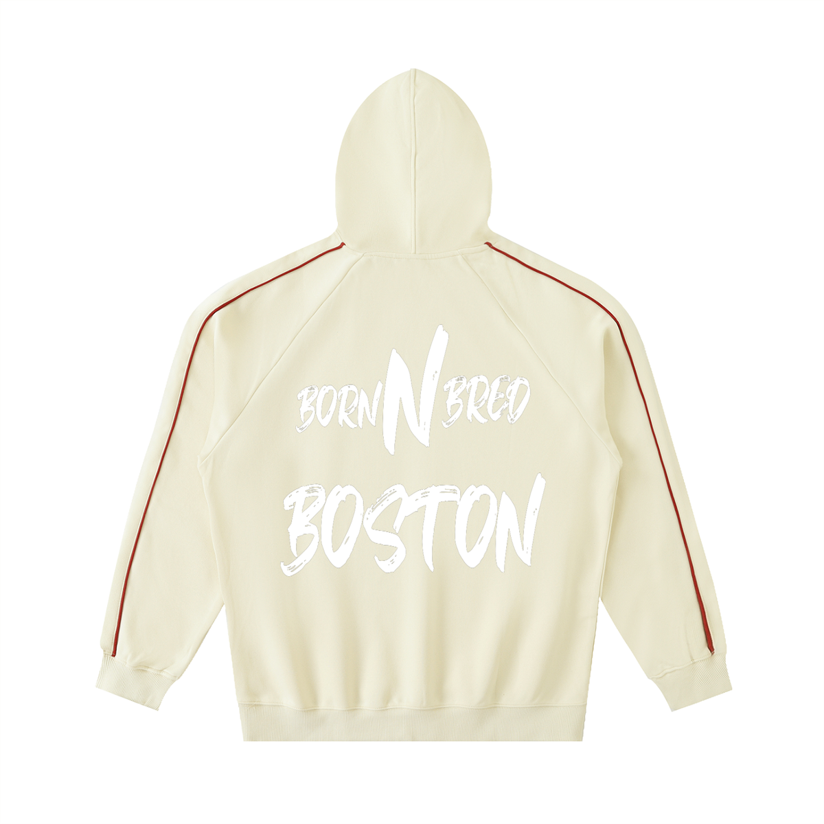 Contrast Piping Raglan Hoodie