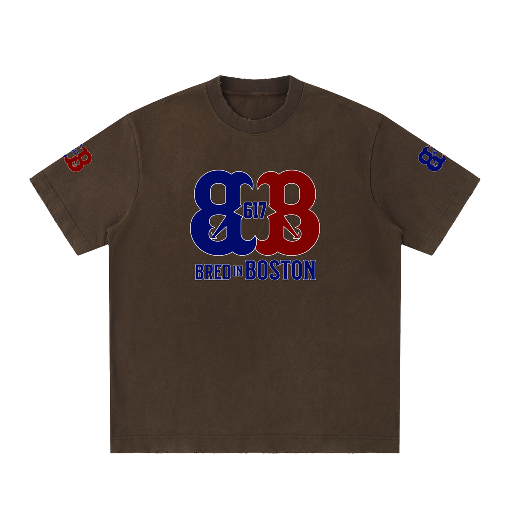 Heavyweight Vintage Washed Frayed T-Shirt