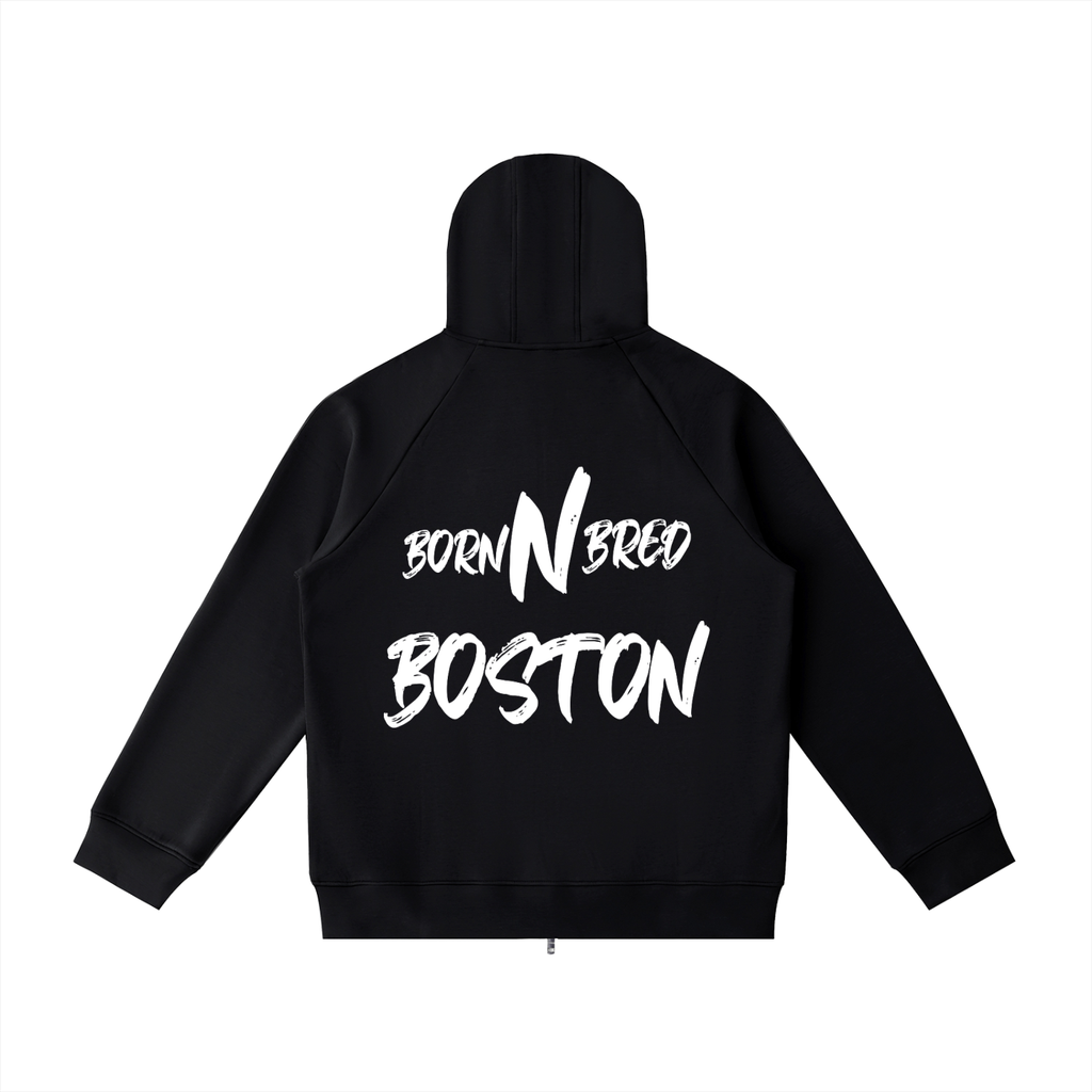 Heavyweight Raglan Sleeve Zip Hoodie