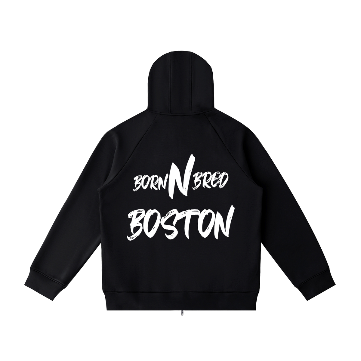 Heavyweight Raglan Sleeve Zip Hoodie