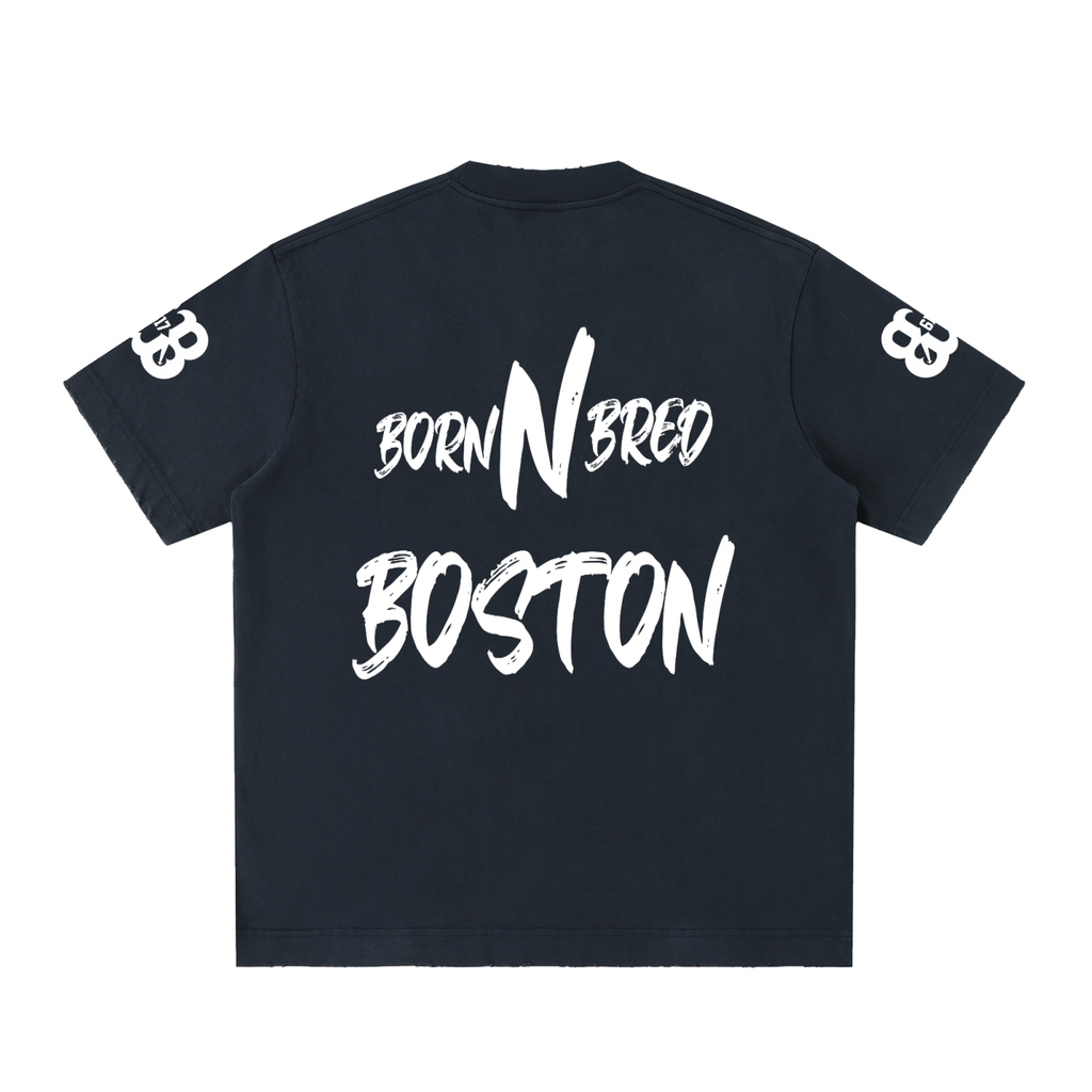 Heavyweight Vintage Washed Frayed T-Shirt
