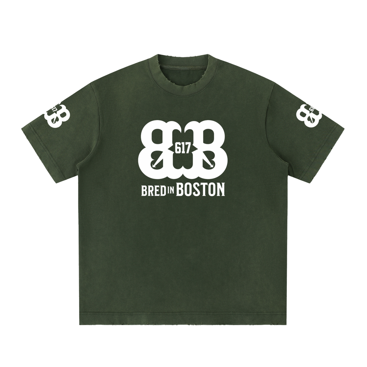 Heavyweight Vintage Washed Frayed T-Shirt