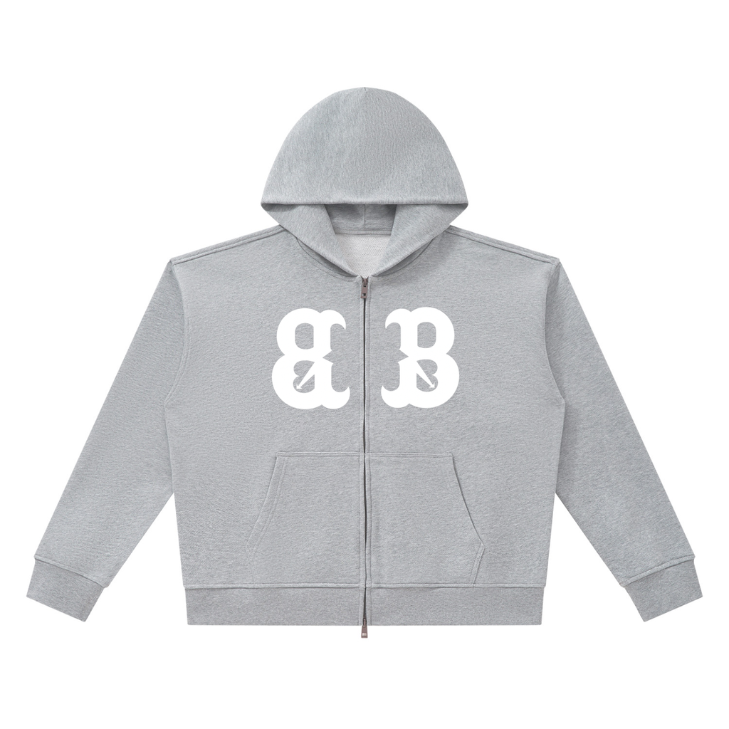 Unisex Heavyweight Full Zip Boxy Hoodie