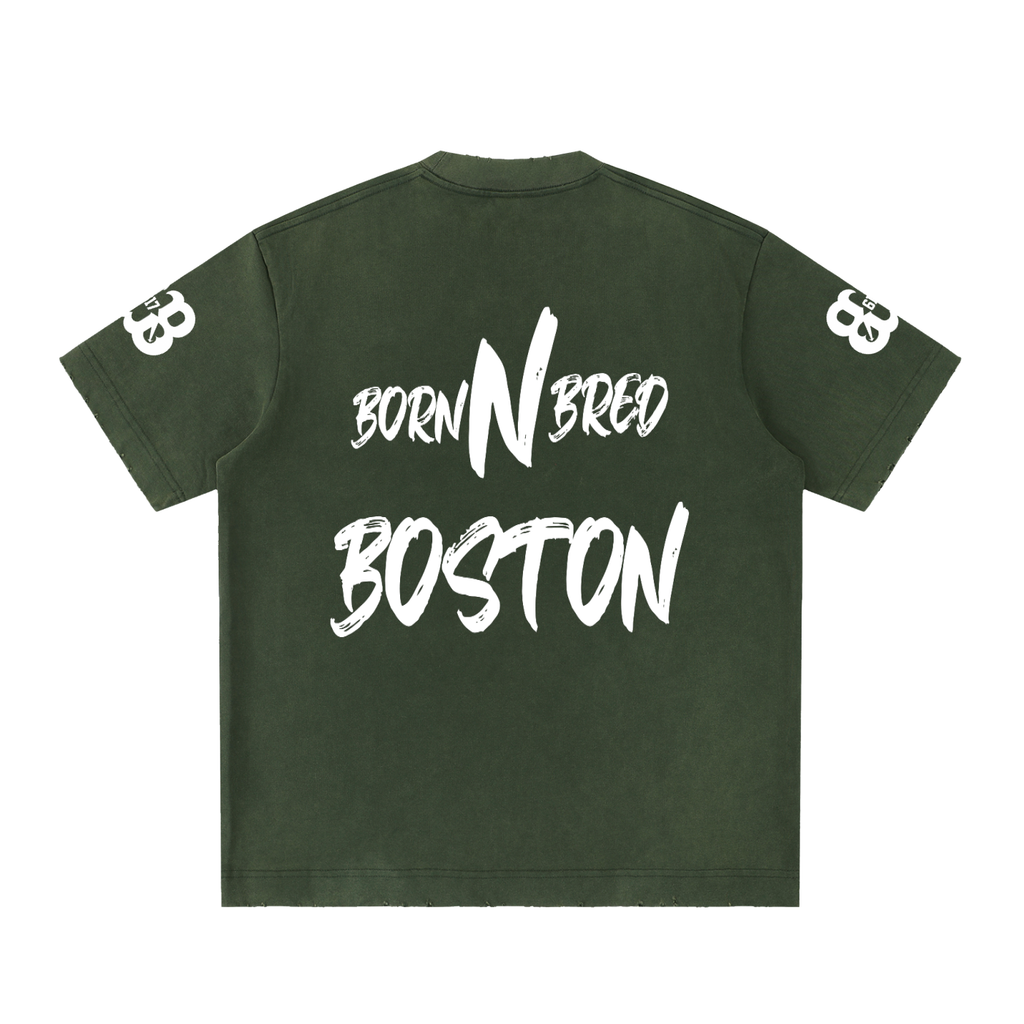 Heavyweight Vintage Washed Frayed T-Shirt