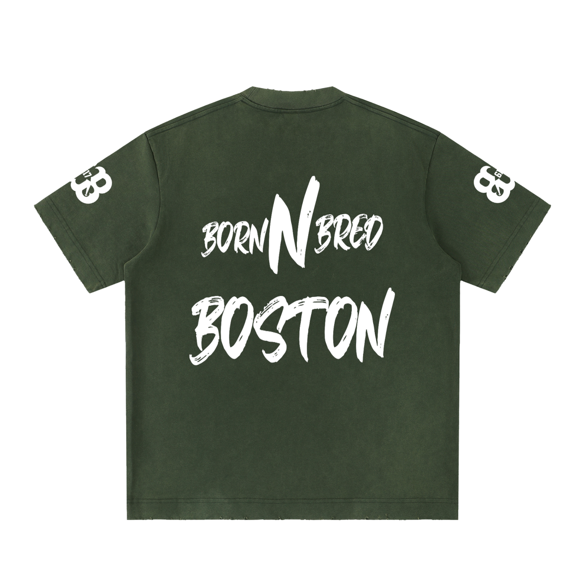 Heavyweight Vintage Washed Frayed T-Shirt