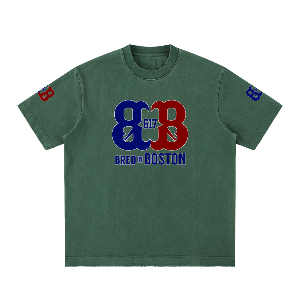 Heavyweight Vintage Washed Frayed T-Shirt