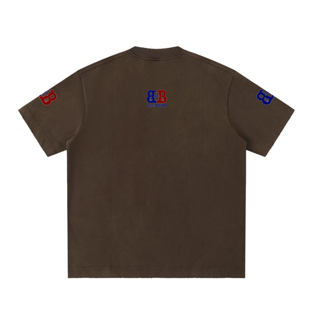 Heavyweight Vintage Washed Frayed T-Shirt