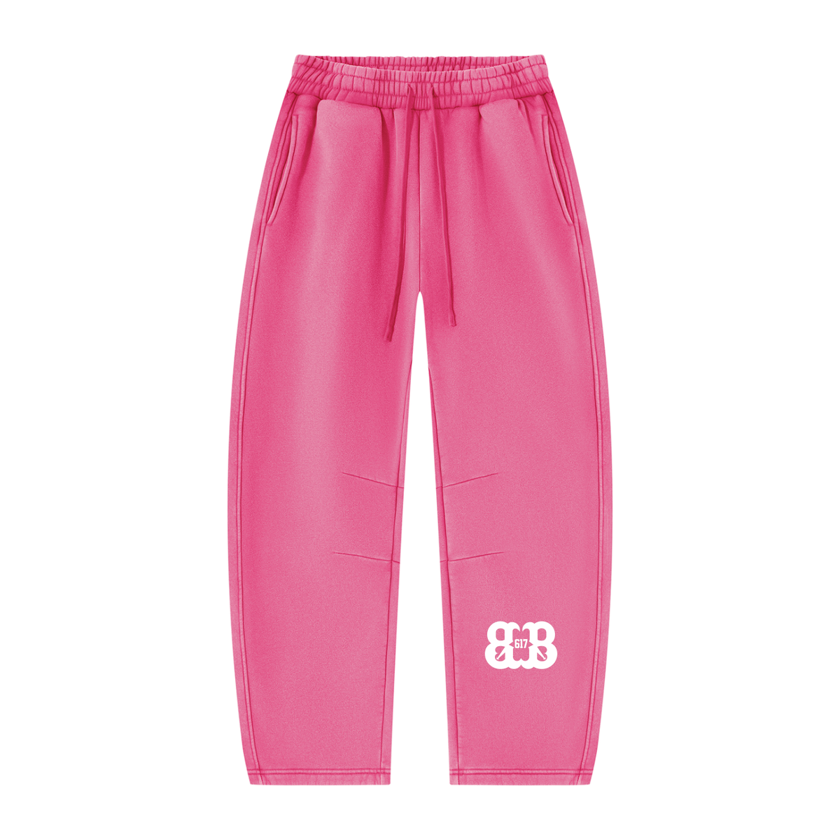 Unisex Vintage Wash Barrel Leg Fleece Sweatpants