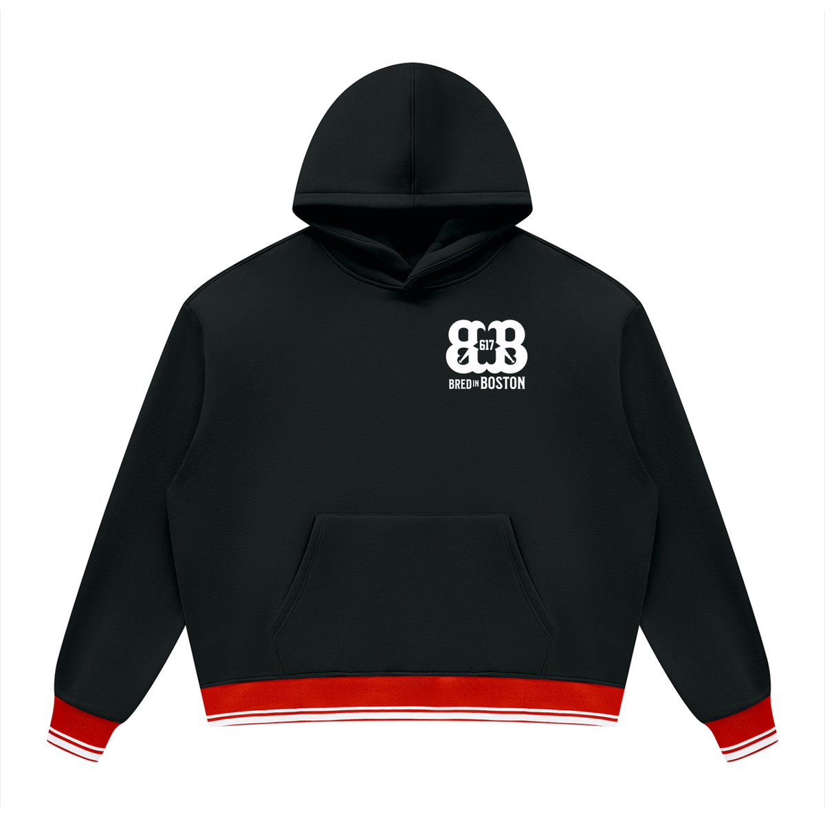 Unisex Oversized Color Block Fleece Hoodie