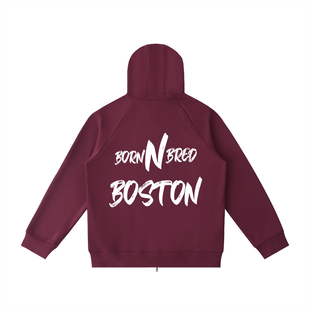 Heavyweight Raglan Sleeve Zip Hoodie