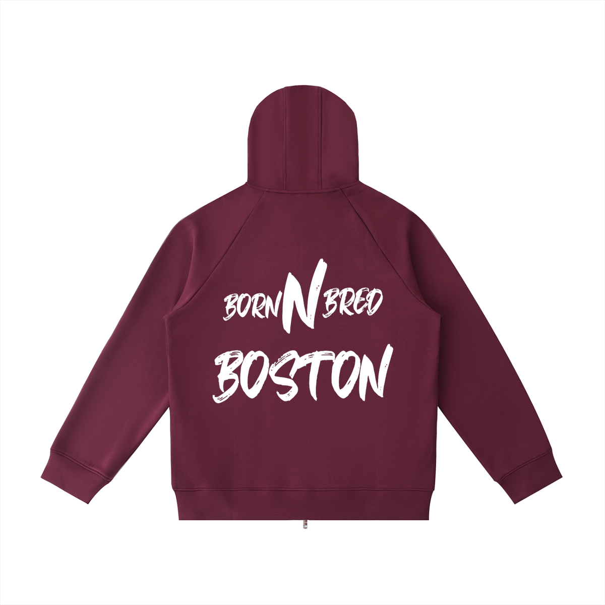 Heavyweight Raglan Sleeve Zip Hoodie