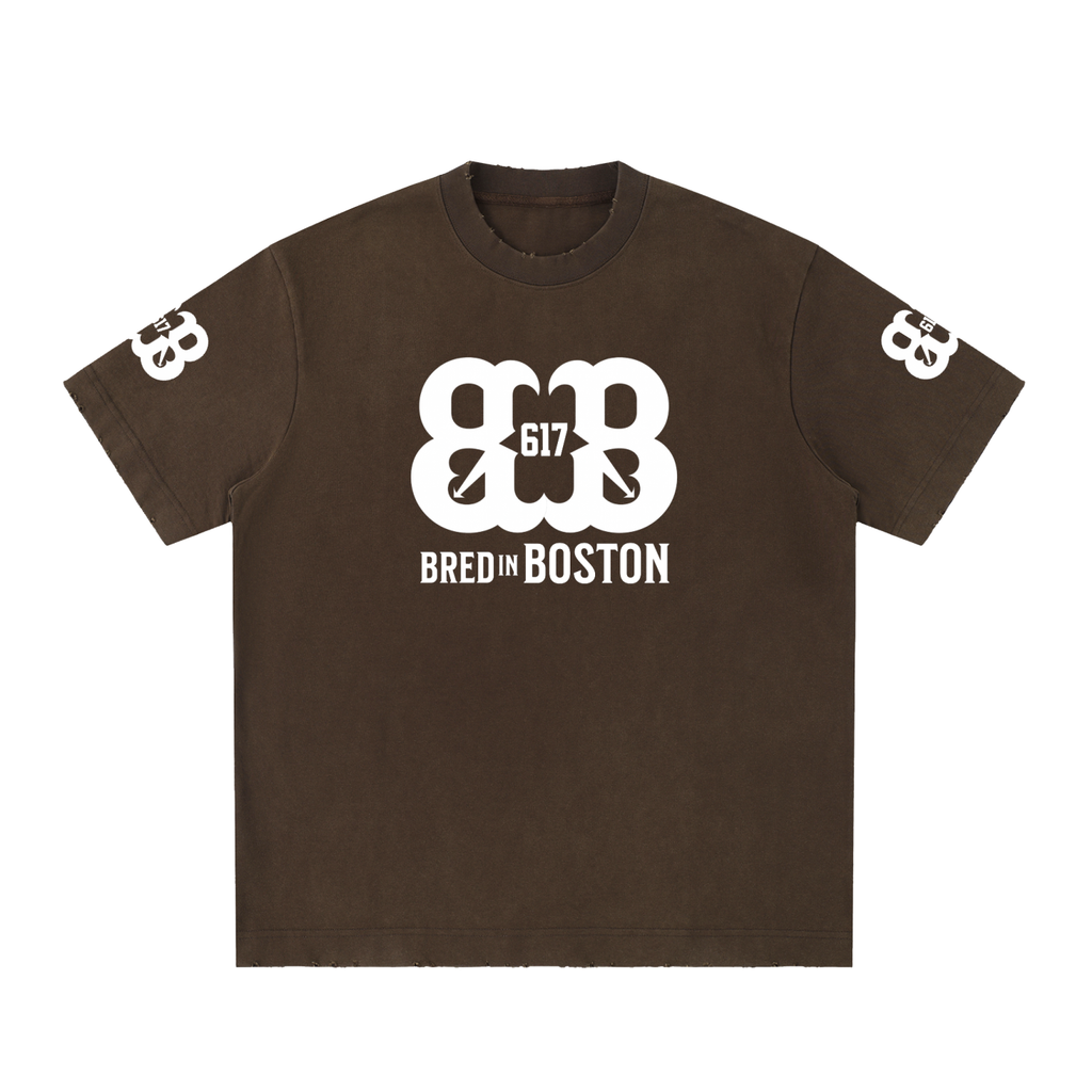 Heavyweight Vintage Washed Frayed T-Shirt