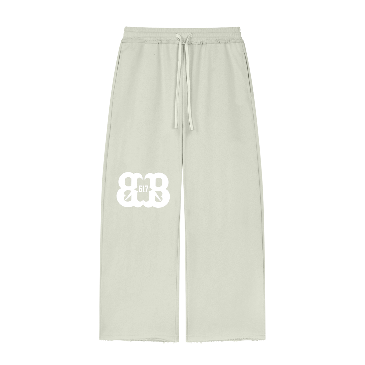 Women’s Wide Leg Raw Edge Sweatpants
