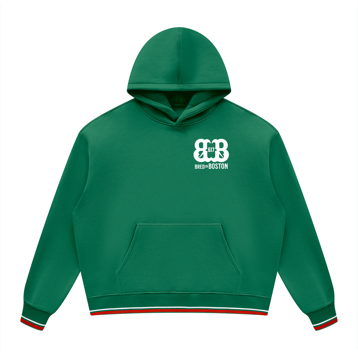 Unisex Oversized Color Block Fleece Hoodie