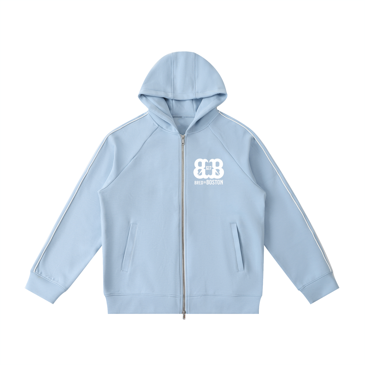 Heavyweight Raglan Sleeve Zip Hoodie