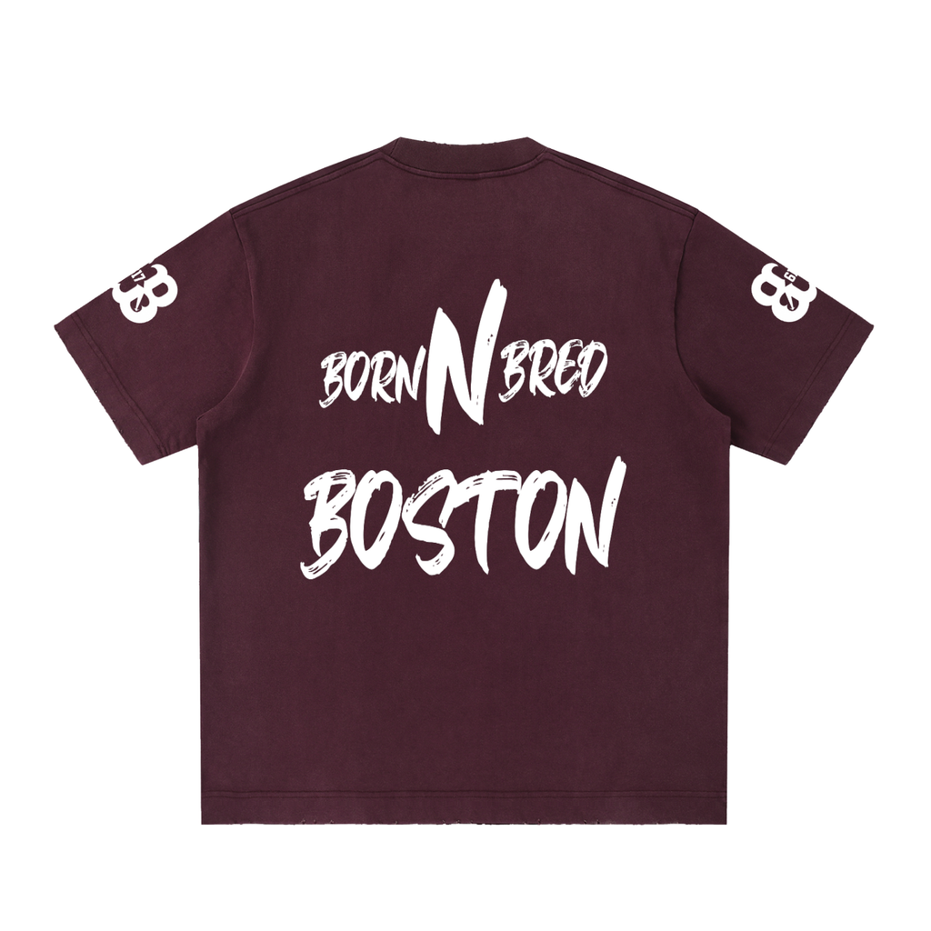 Heavyweight Vintage Washed Frayed T-Shirt