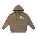Snow Washed Tape Raw Edge Hoodie