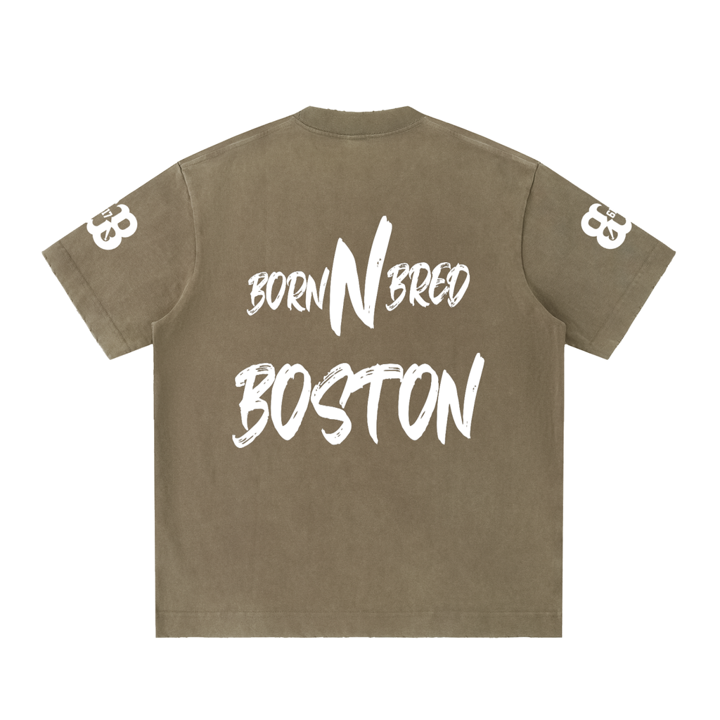 Heavyweight Vintage Washed Frayed T-Shirt