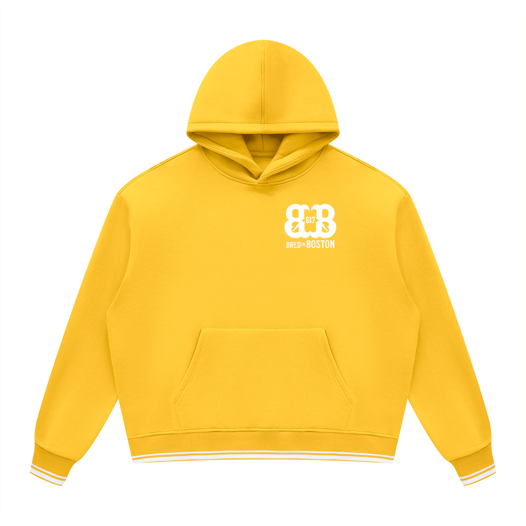 Unisex Oversized Color Block Fleece Hoodie